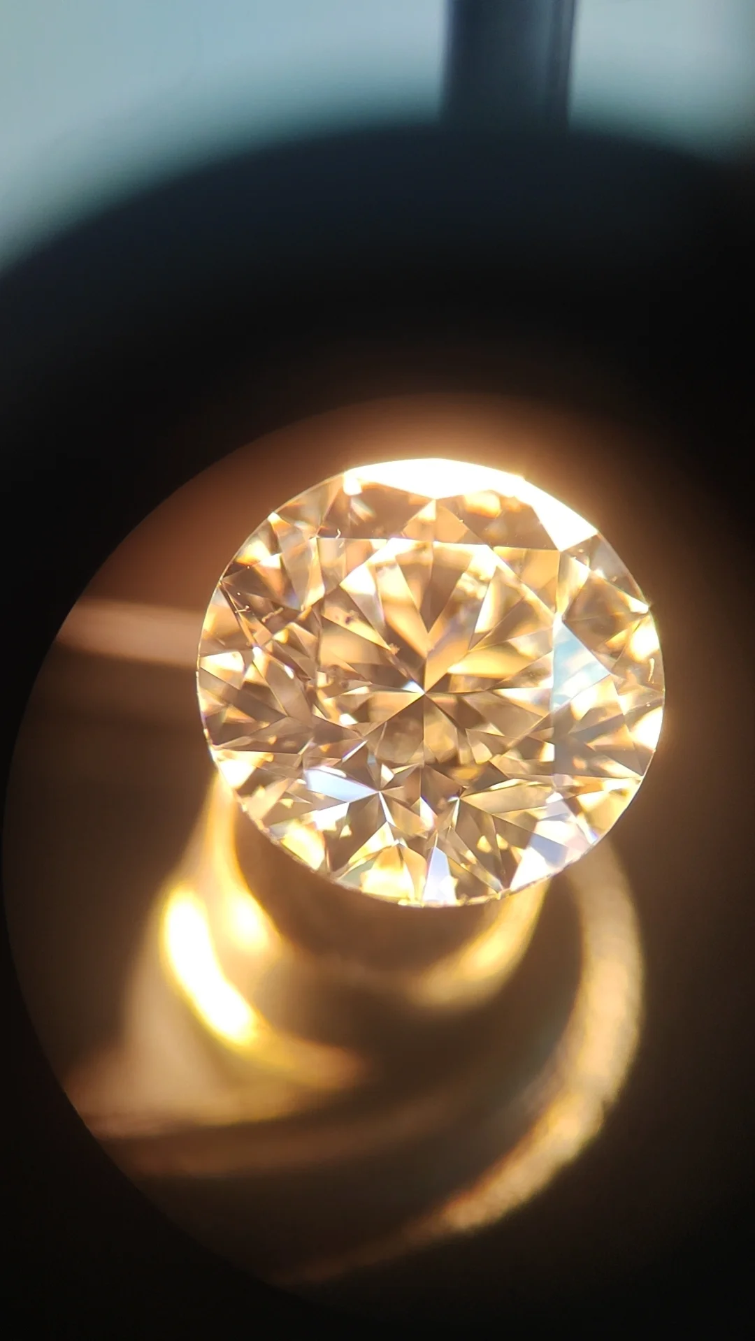 Diamond microscope inspection — quality control during memorial diamond manufacturing